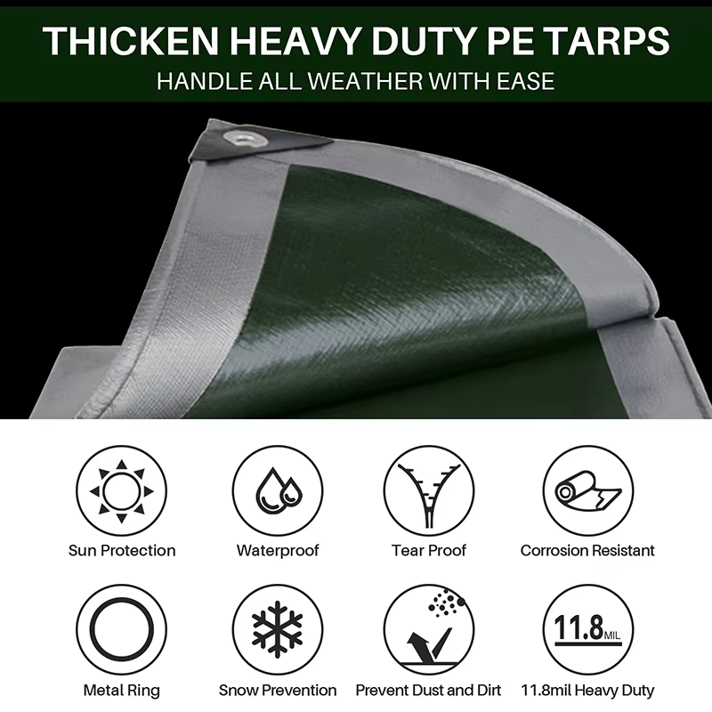 Lona impermeable 3×4m cobertura outdoor Camping jardín lluvia - imagen 2