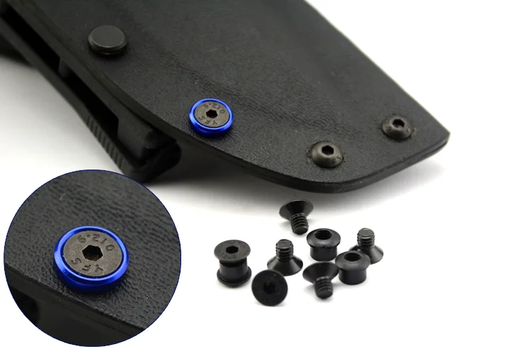 Instalación de tornillos en funda KYDEX