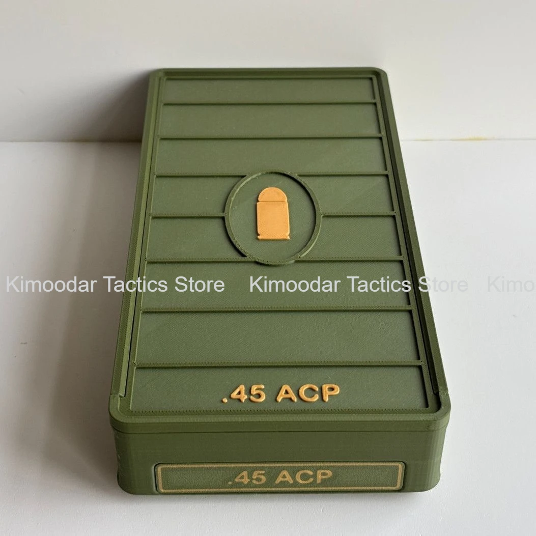 Caja almacenamiento balas 45ACP impresión 3D táctica sobremesa - imagen 5