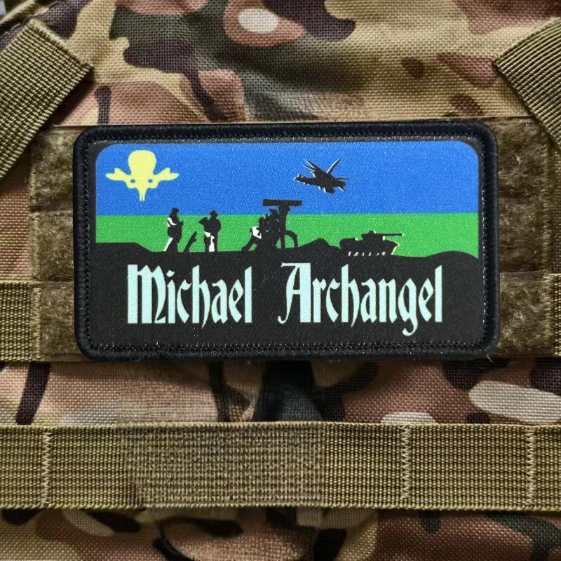 Vista del parche sobre uniforme