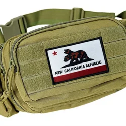 Parche táctico bordado bandera República de California velcro