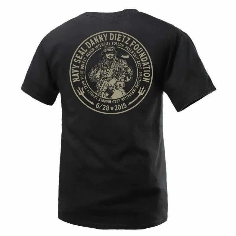 Camiseta Táctica de Verano Estampada Militar para Hombre – Algodón - imagen 5