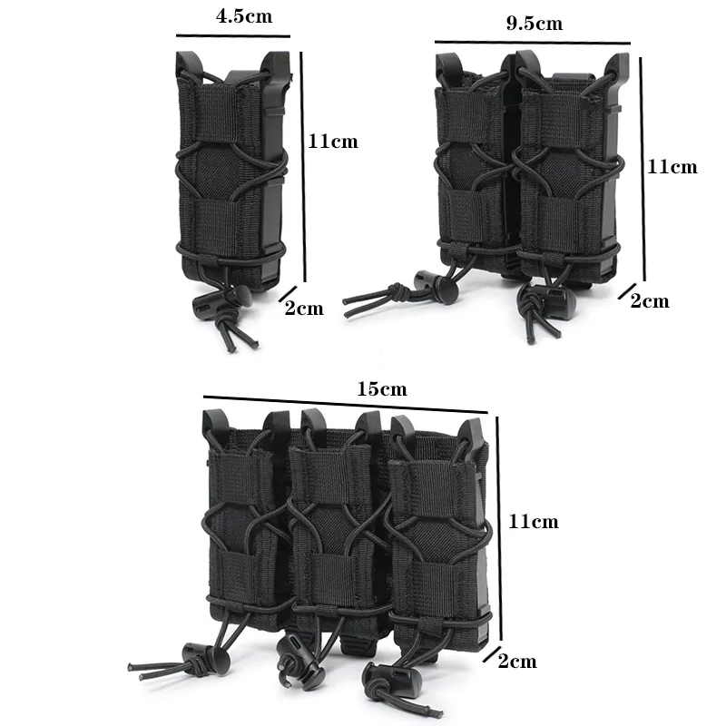Portacargadores MOLLE táctico universal para caza y airsoft