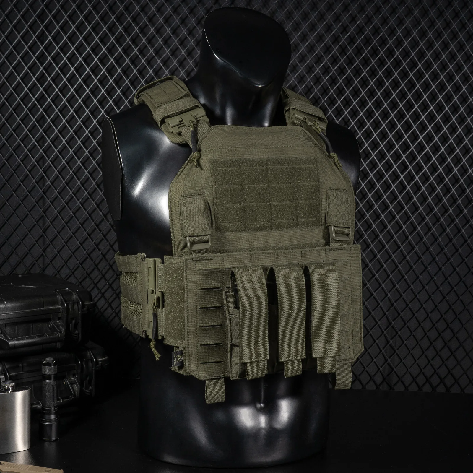 KRYDEX porta-cargadores MOLLE 9 mm para pistola