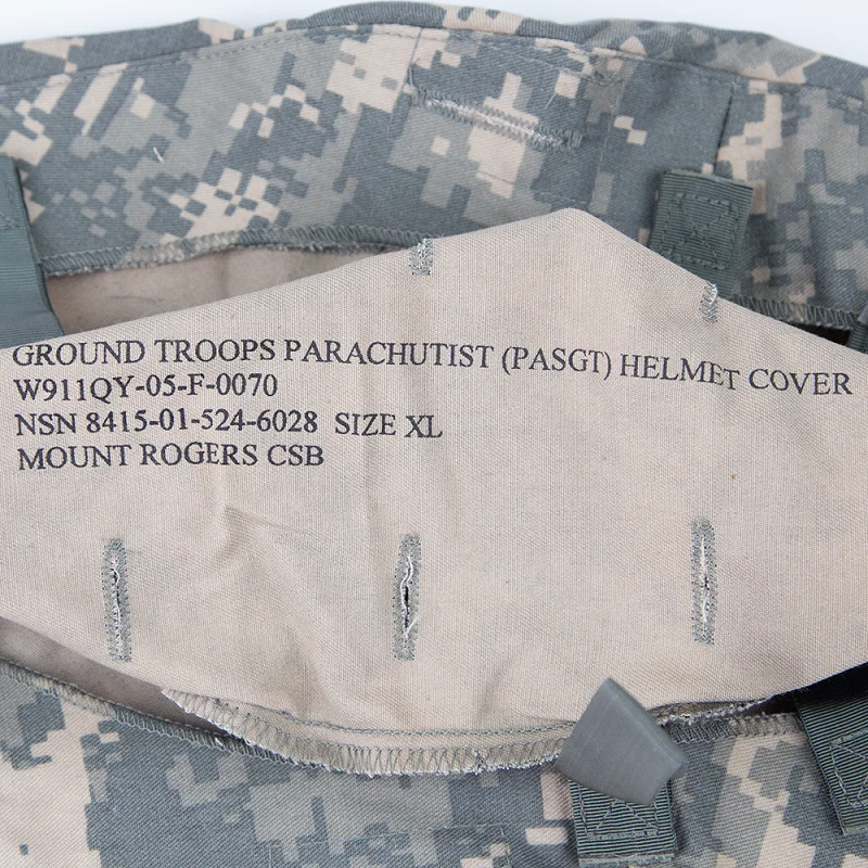 Funda casco táctico PASGT ACU camuflaje militar duradero ajuste seguro - imagen 4