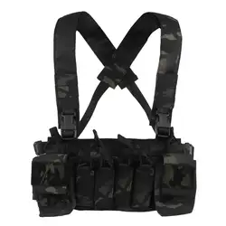 D3CRX Chaleco táctico modular MOLLE ligero con bolsa Mag Airsoft
