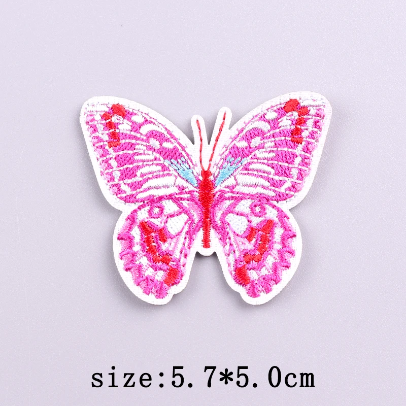 Parche bordado termoadhesivo corazón rosa flores dibujos animados - imagen 5