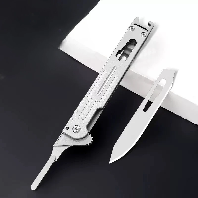 Herramienta EDC acero inoxidable multifunción rompeventanas y cuchillo de supervivencia