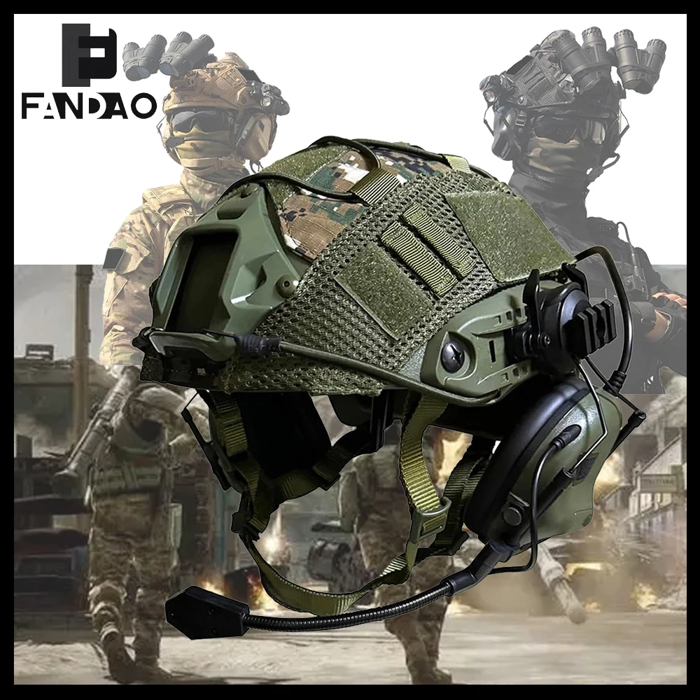 Cubierta de camuflaje sobre casco