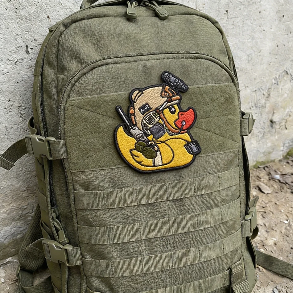 Parches de PVC y bordados 3D pato amarillo - Insignias para mochilas - imagen 2