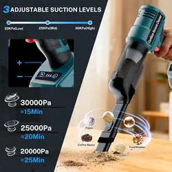 Aspiradora portátil para baterías 18V – Compatible con Makita