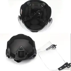 Casco táctico MICH 2000 con visera, lente PC y pasamontañas