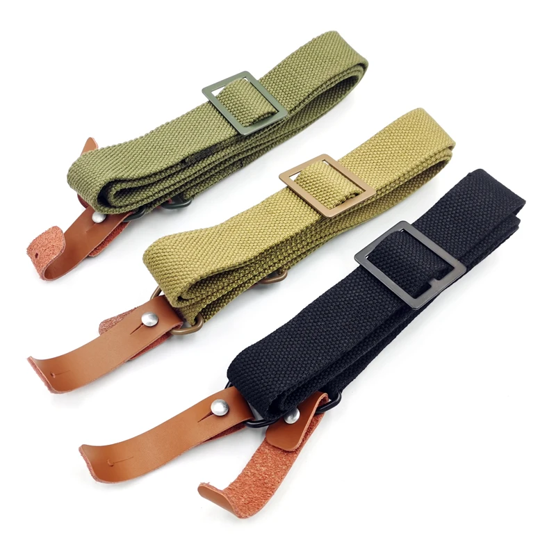 Arnés táctico de lona exterior con correas duraderas y cordón cuero