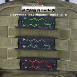Clip MOLLE luminoso ABS – Accesorio reflectante táctico