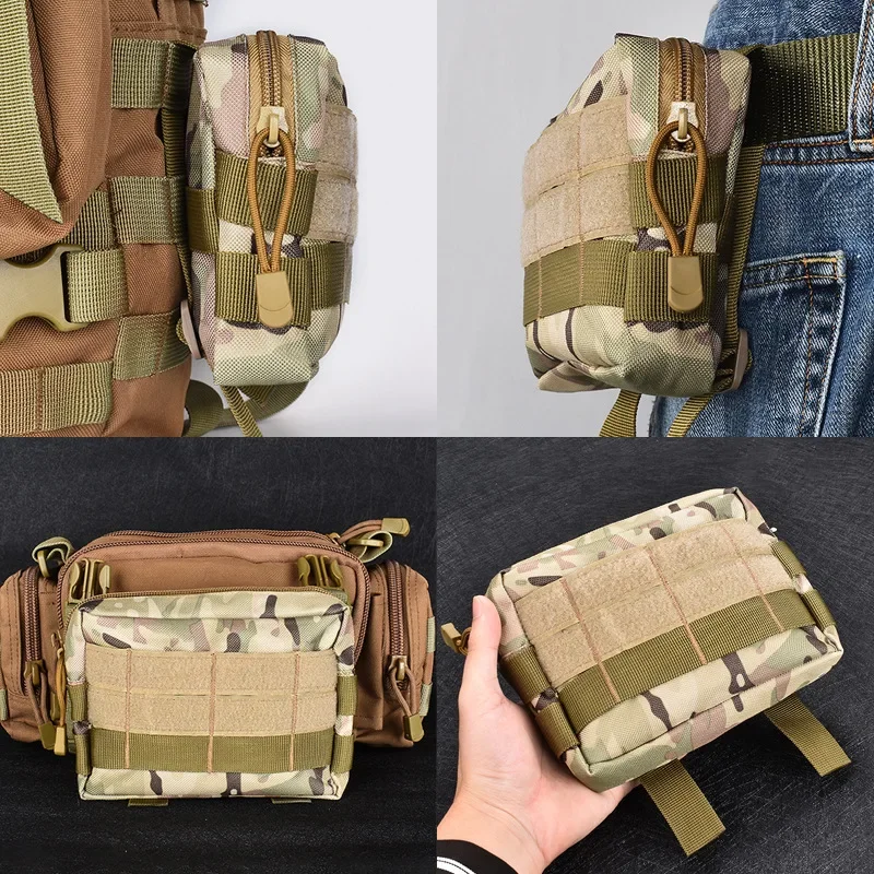 Bolsa MOLLE táctica impermeable para cinturón botiquín y móvil - imagen 4