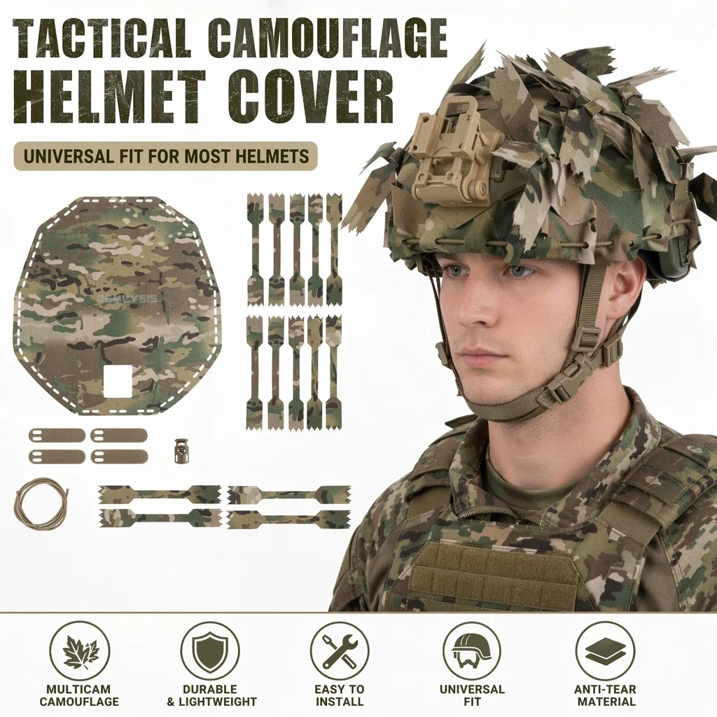 Funda táctica de camuflaje con corte láser 3D