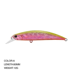 RYUKI Minnow Wobbler hundimiento señuelo de pesca para lubina y culter