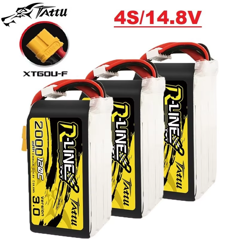 Batería LiPo TATTU R-LINE 4S 2000mAh 120C XT60 para Dron FPV