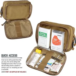 Bolsa táctica EDC de cintura MOLLE con funda para mapa
