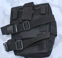 Bolsa táctica para máscara de gas: almacenamiento chaleco oliva negra