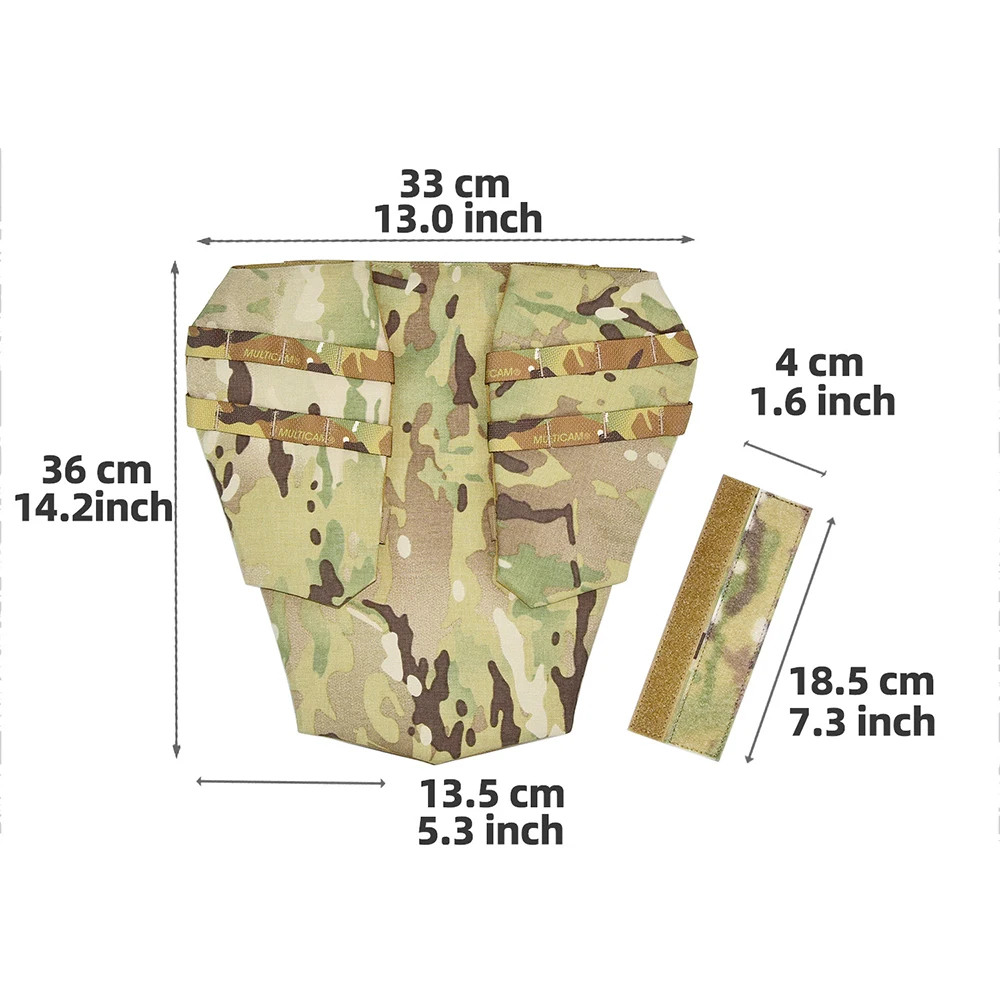 Protector táctico zona íntima con plataforma MOLLE y funda - imagen 2