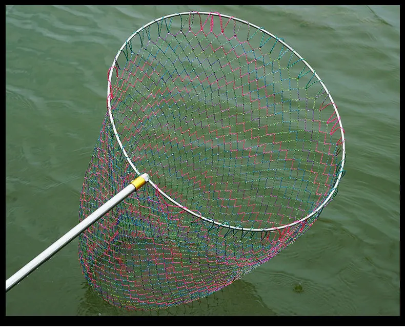 Red de pesca nailon - vista lateral con profundidad