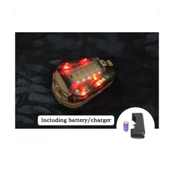 BOOIU Luz táctica infrarroja impermeable estroboscópica para casco