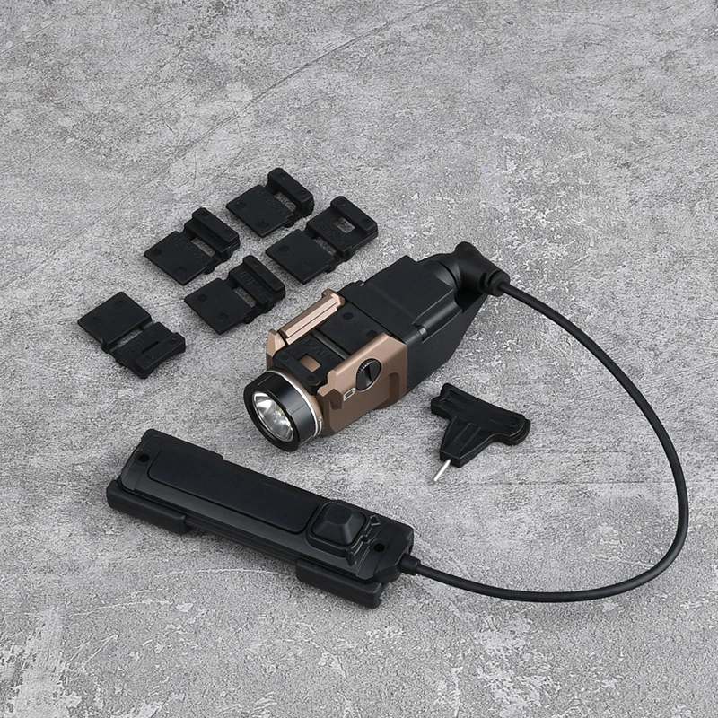 WADSN Linterna táctica LED blanco riel Picatinny para airsoft - imagen 3