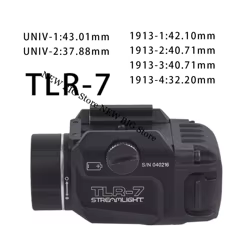 TLR-7 Linterna táctica LED estroboscópica para riel Picatinny 20 mm