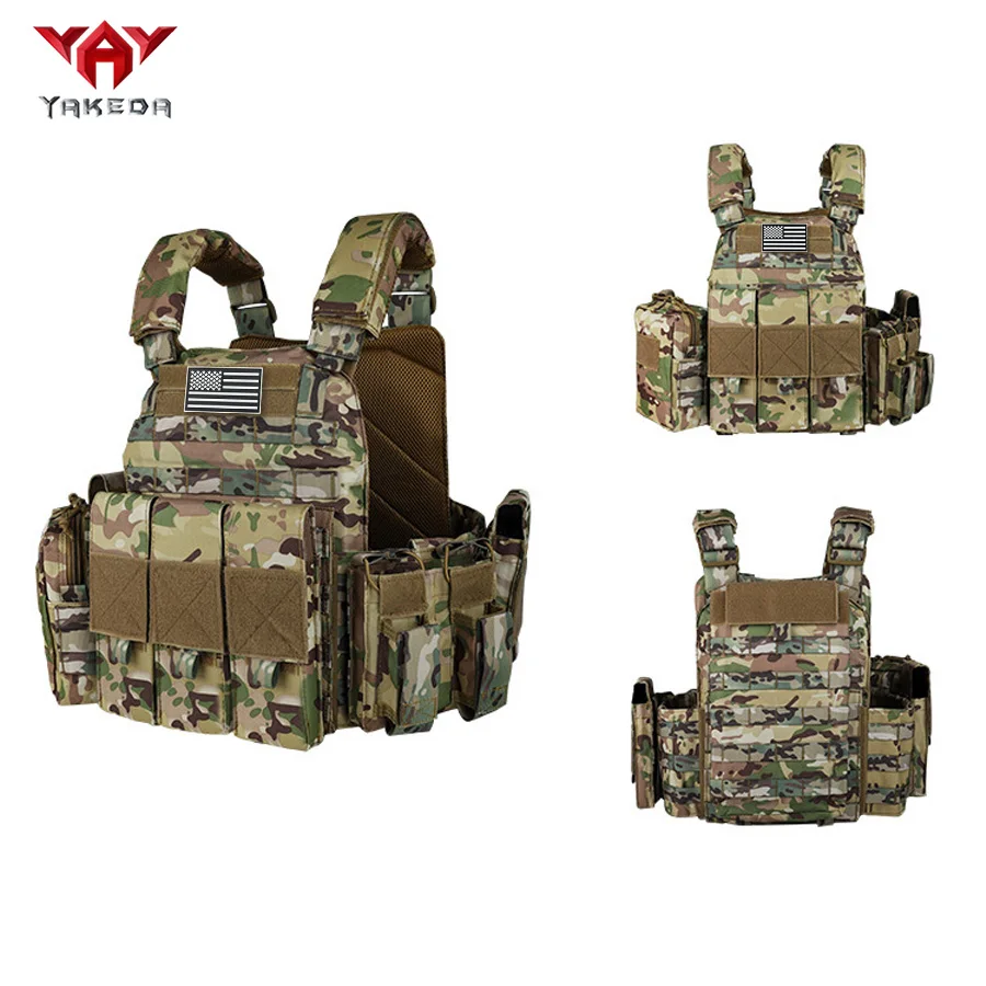 YAKEDA MOLLE Chaleco táctico camuflaje para entrenamiento exterior - imagen 2