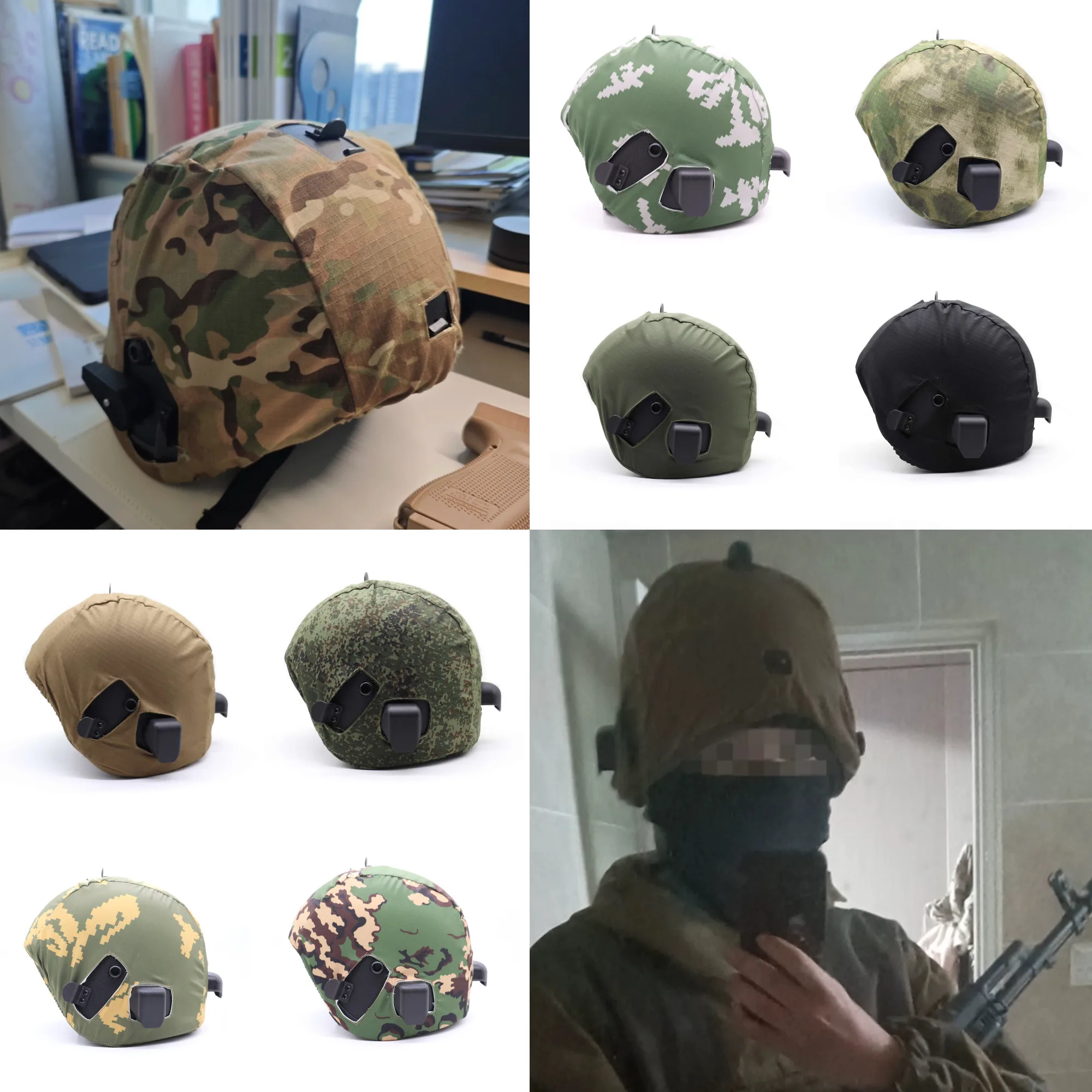 K63 Funda táctica para casco Altyn en camuflaje EMR Ruin MC - imagen 5