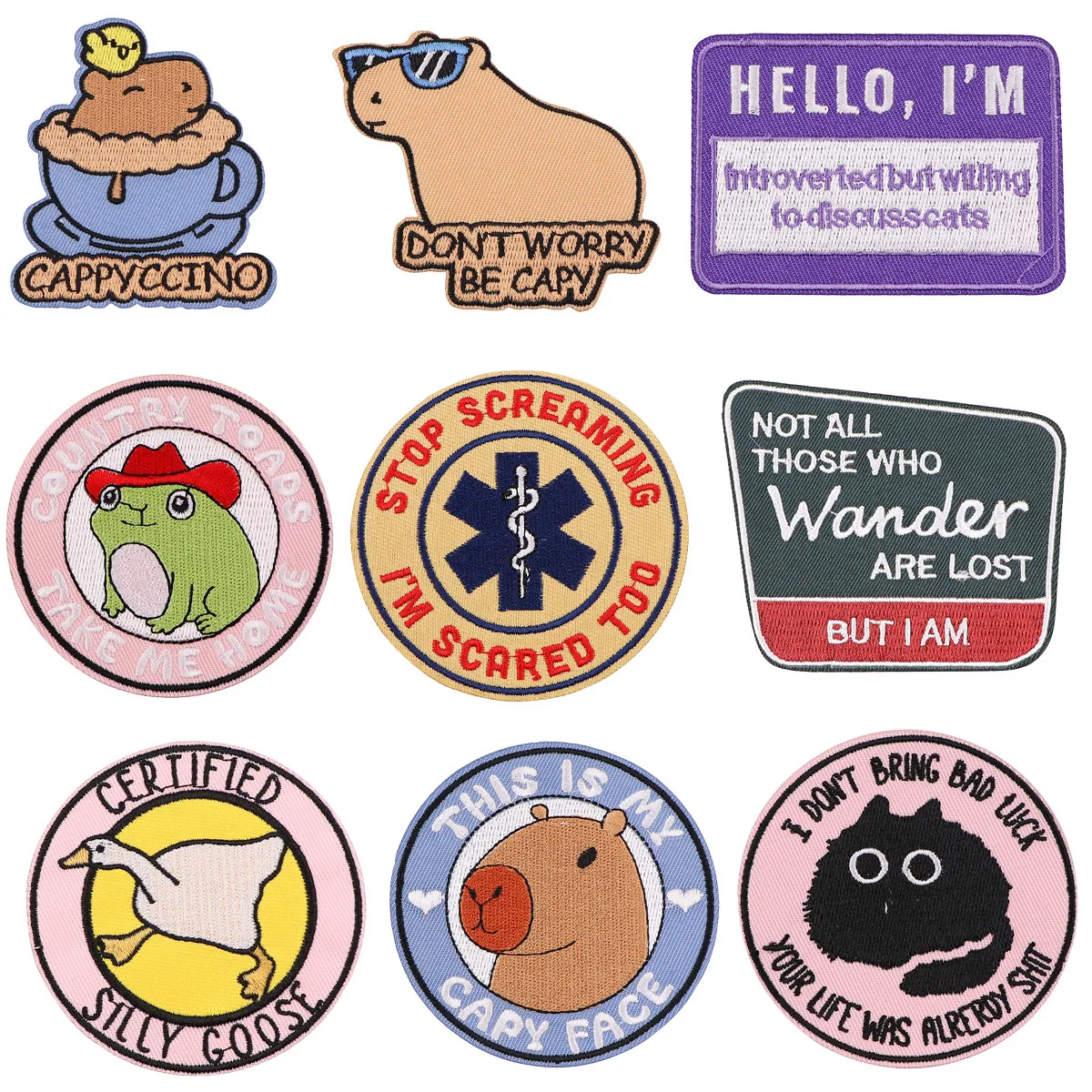 Parche bordado capibara para planchar – Personalizar chaqueta o mochila
