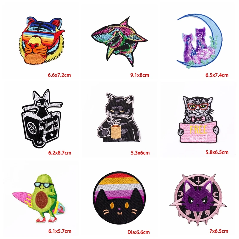 Parche bordado adhesivo animales – Para coser o planchar en ropa o mochila - imagen 4