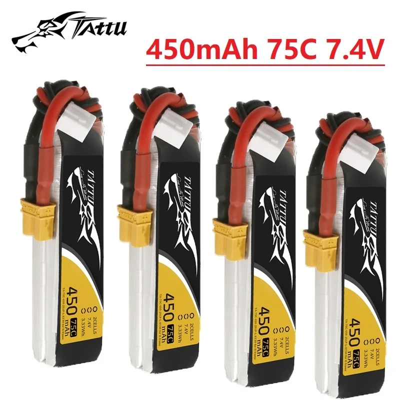 Batería LiPo TATTU 2S 450mAh 75C XT30 para drone FPV - imagen 2