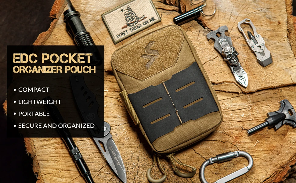 Organizador EDC compacto con sistema Molle