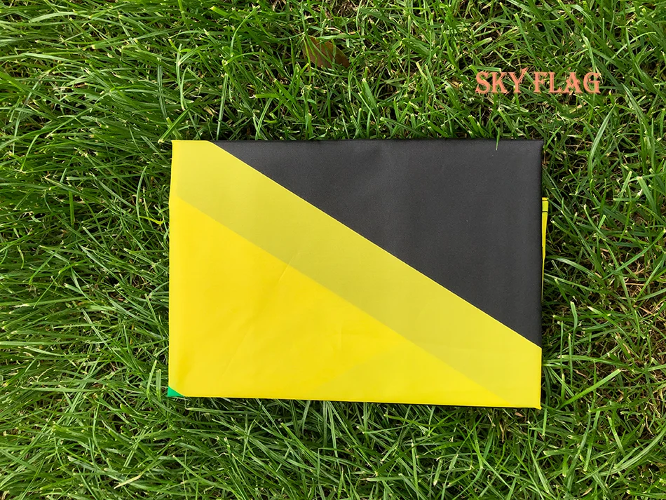SKY FLAG Bandera Nacional de Jamaica 90x150 cm Poliéster Colgante - imagen 5