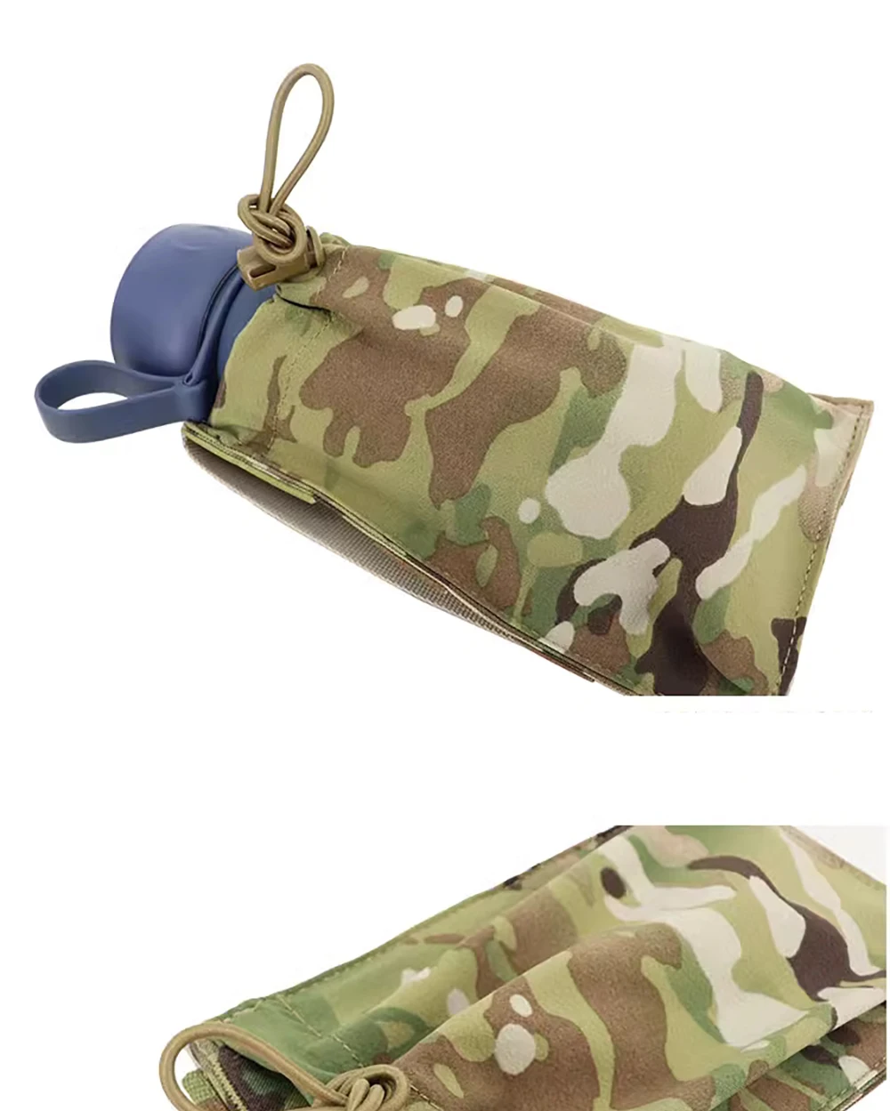 Bolsa instalada en equipo táctico