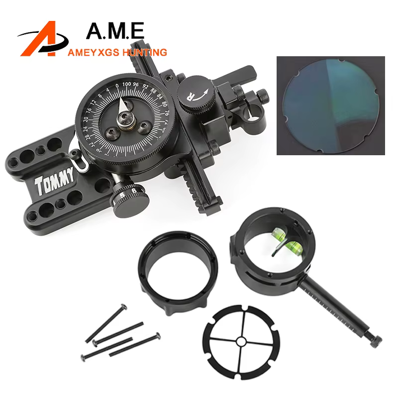 Mira de arco compuesto 4/6/8X lente 1 pin ajustable de aluminio - imagen 5