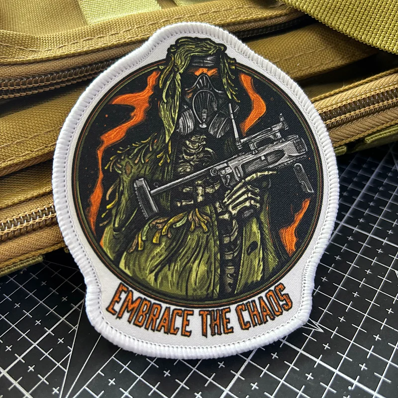 Parche táctico moral francotirador Embrace The Chaos – Gancho y bucle - imagen 3