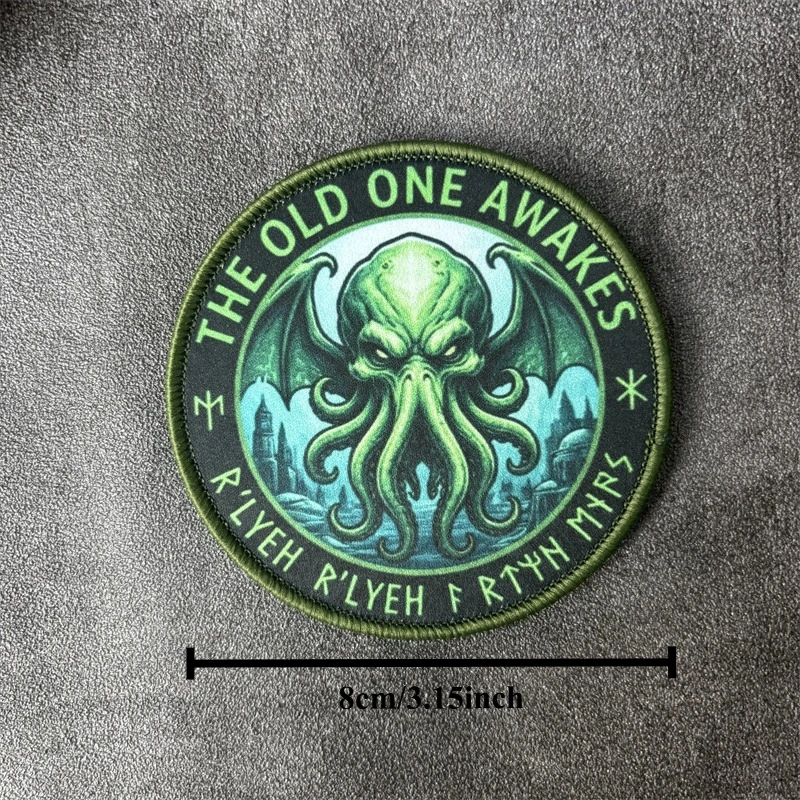 Parche táctico pulpo estampado militar insignia de moral gancho y bucle - imagen 5