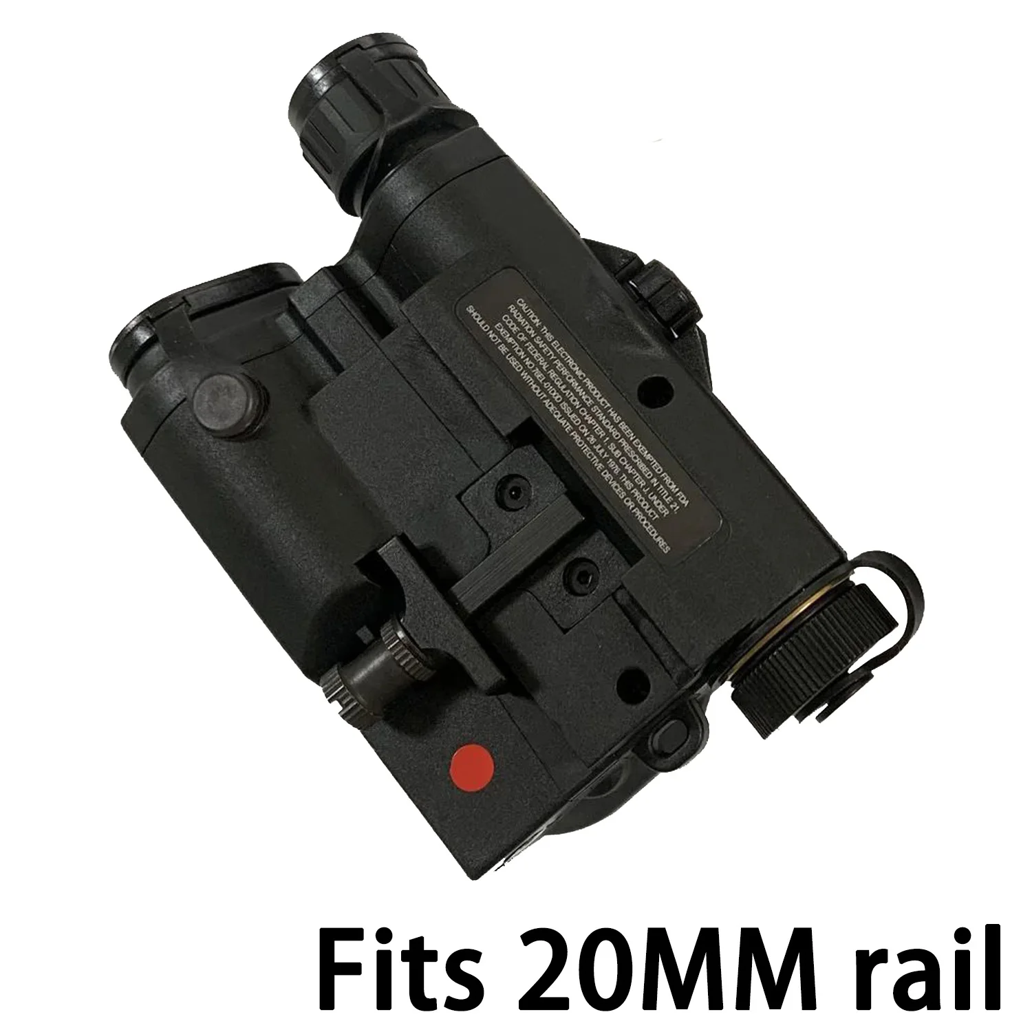 Airsoft PEQ-15 linterna táctica IR verde con láser rojo y estrobo - imagen 5