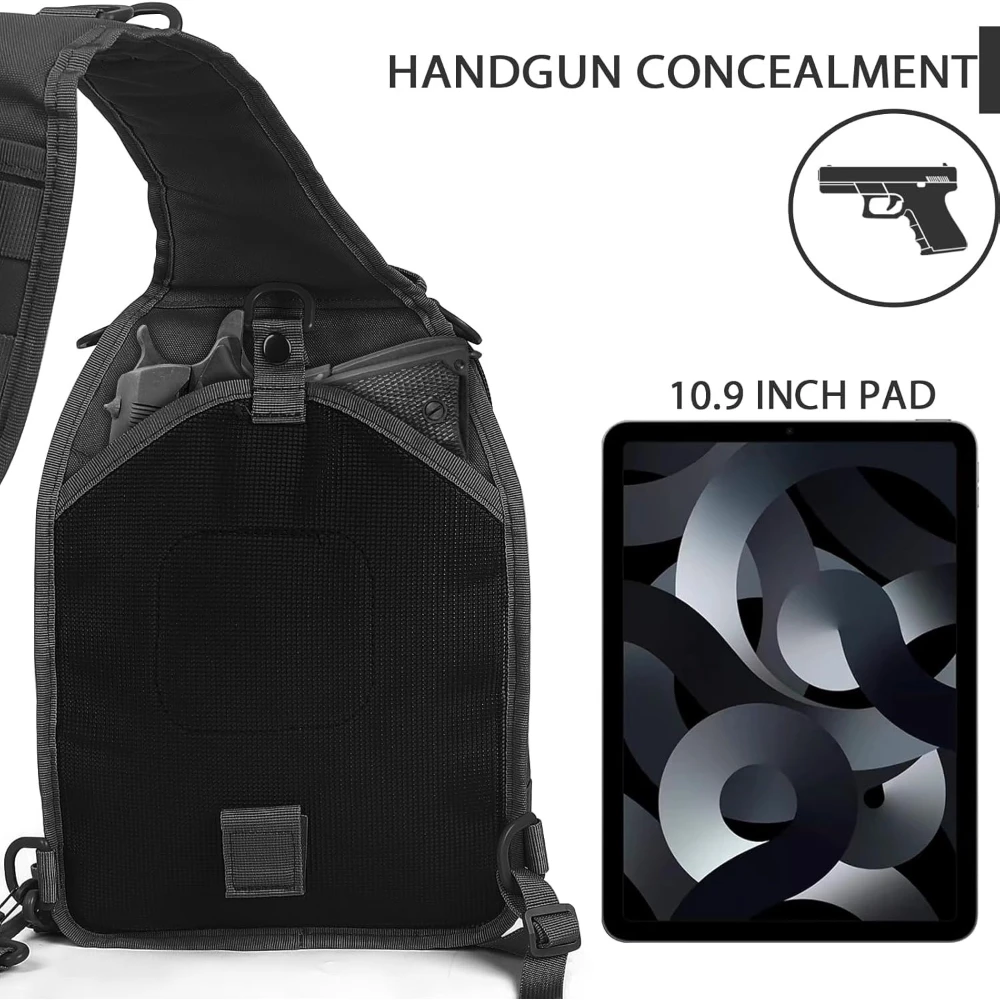 Rover bandolera táctica MOLLE EDC, bolso de pecho asalto - imagen 4