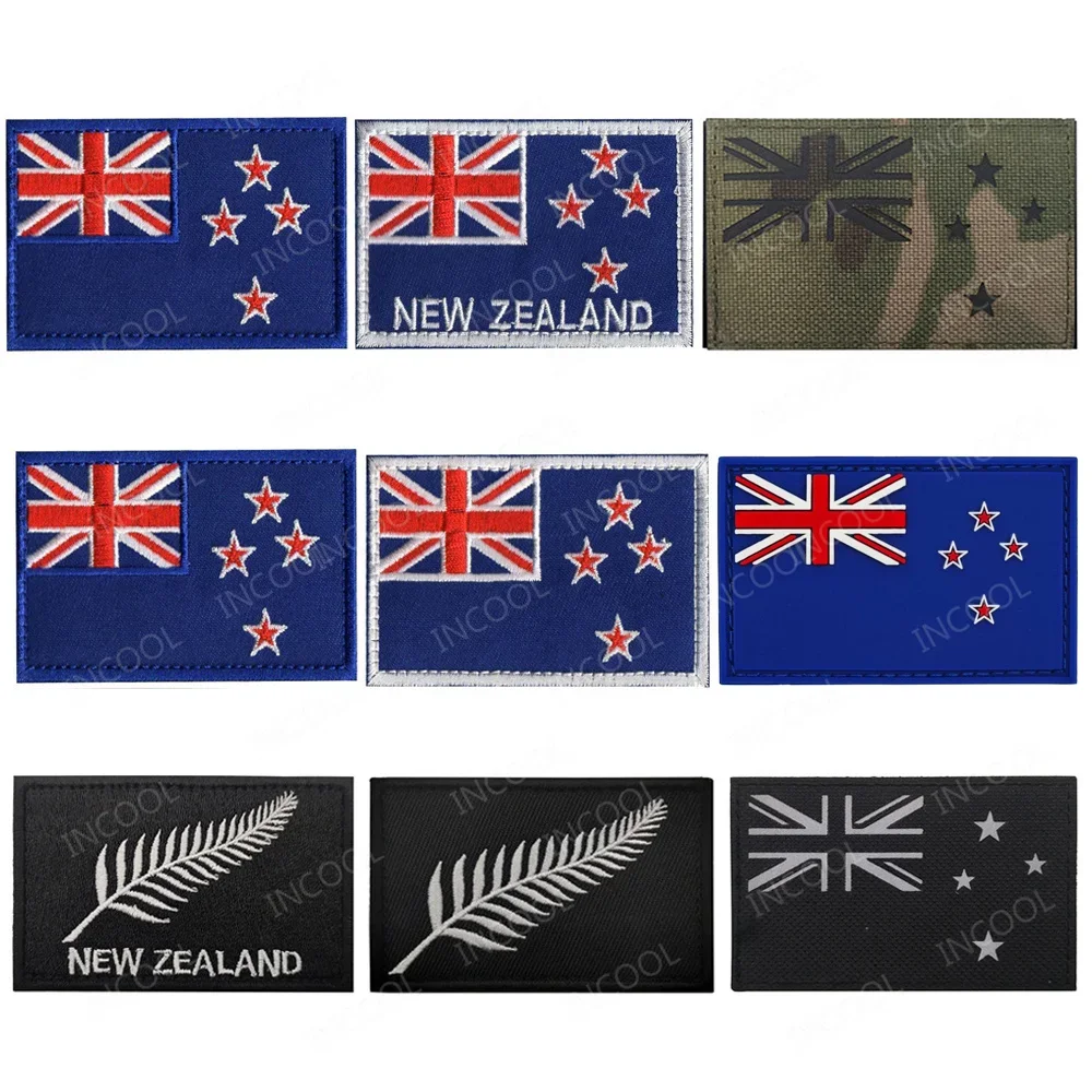 Parche reflectante bandera Nueva Zelanda – Kiwi bordado de PVC - imagen 4