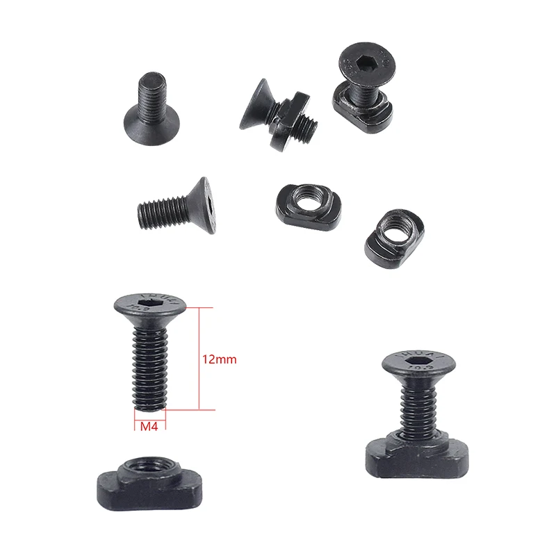 Tornillos M-LOK y tuercas en T para riel Picatinny Airsoft M4/M5 - imagen 2