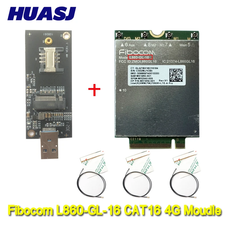 Huasj L860-GL-16 Módulo 4G LTE para HP EliteBook G9 - imagen 2