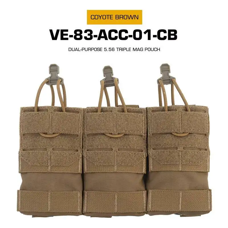 Bolsa portacargadores MOLLE doble para 3 cargadores de 5,56 mm - imagen 4