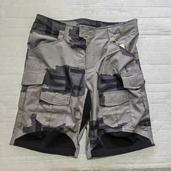 Pantalones cortos tácticos T-BLOCK City gris ripstop transpirables