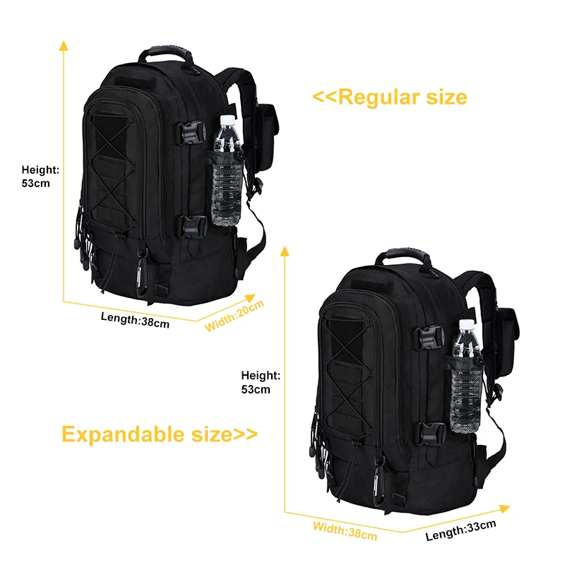 Mochila táctica militar ripstop 40L outdoor – Gran capacidad senderismo - imagen 2
