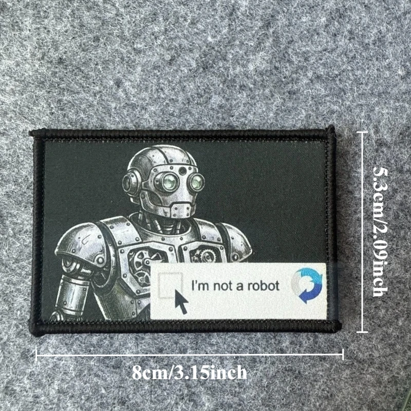 Parche táctico CAPTCHA No soy un robot para MOLLE - imagen 4