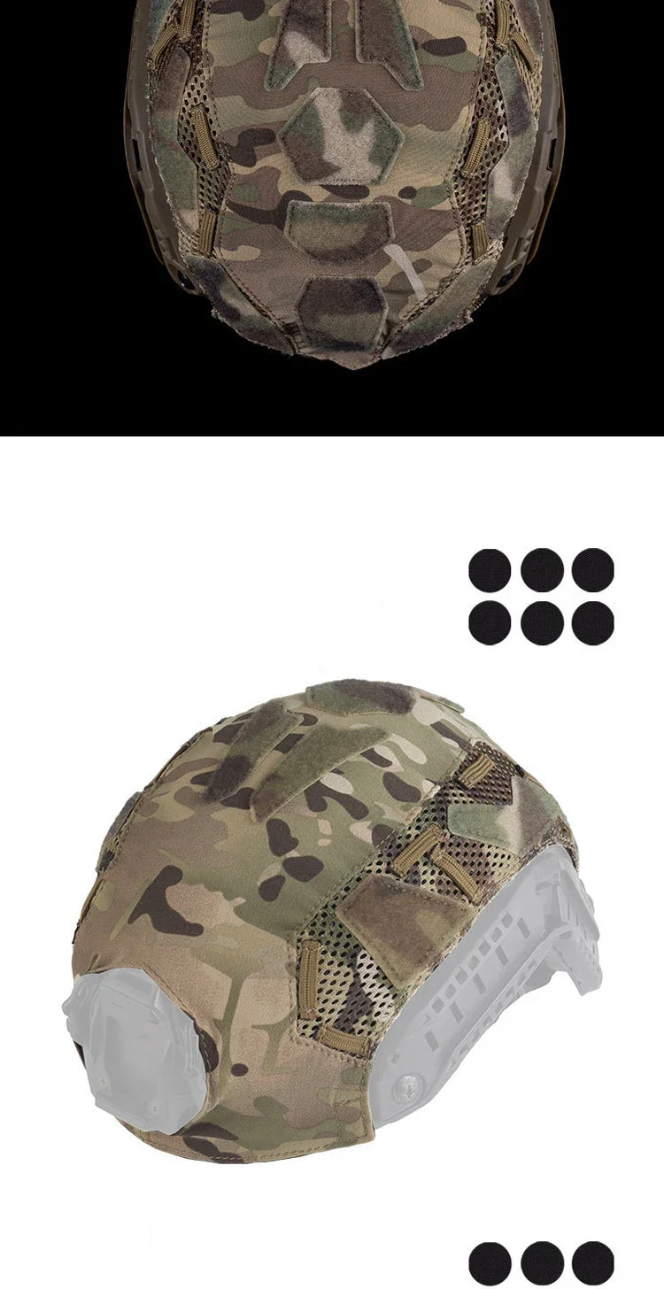 Detalle del diseño de la funda para casco outdoor